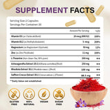 Theronika Aly Saffron Supplement side view showing ingredients