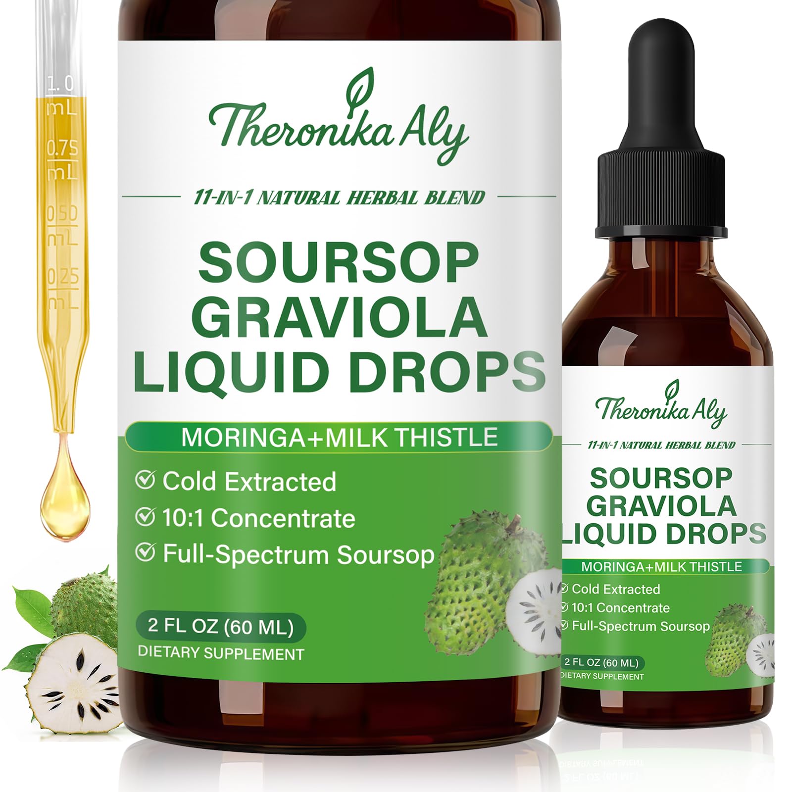 Theronika Aly Soursop Bitters Liquid front view 150g