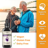 Think Above B6 Liquid Vitamin on a wooden table
