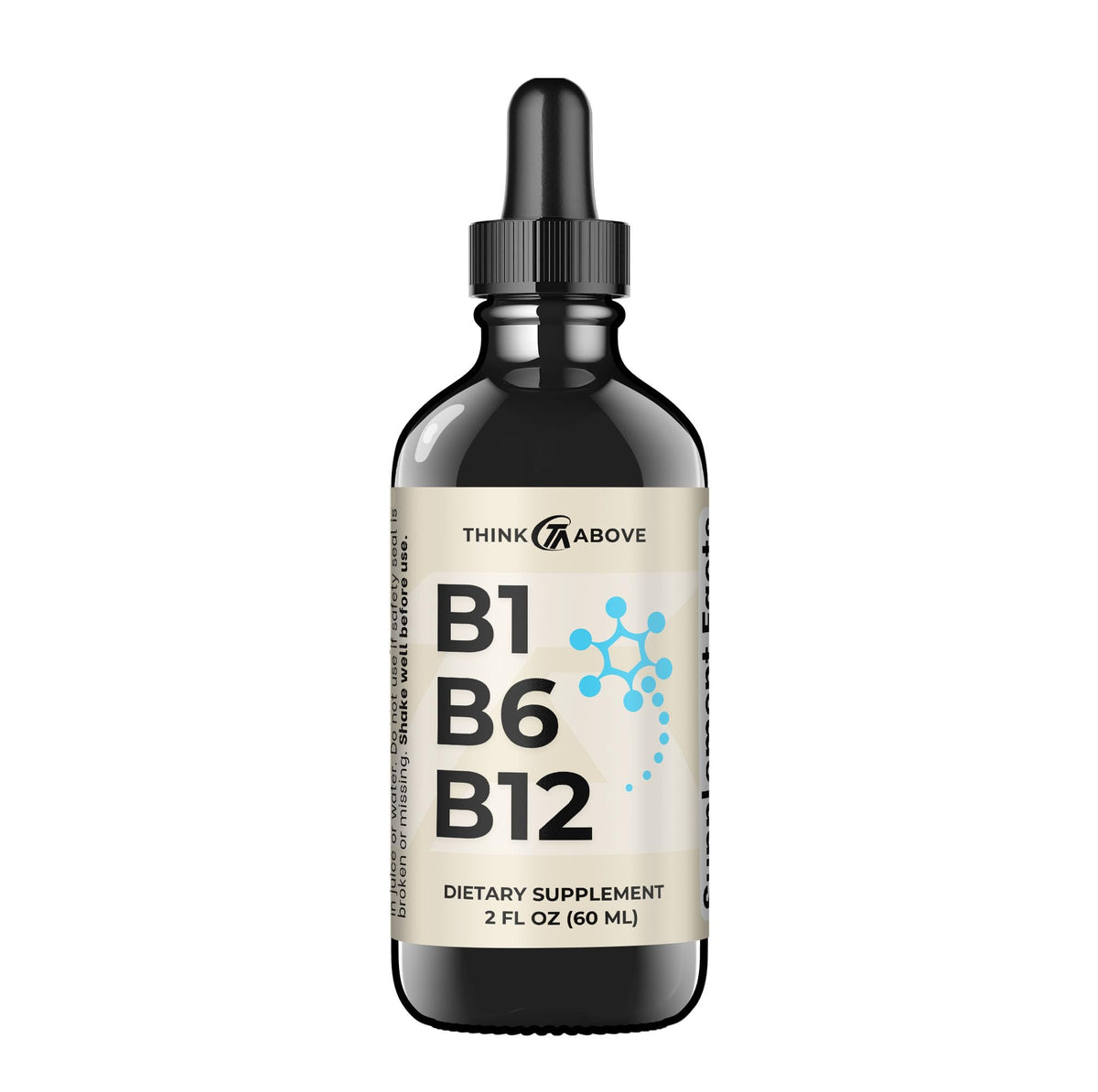 Think Above Liquid B12 Vitamins 2 oz bottle front view