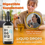 Think Above Liquid B12 Vitamins 2 oz bottle lifestyle scene