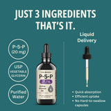 Think Above Liquid Vitamin B6 (P5P) packaging side view