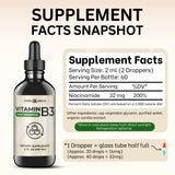 Think Above Niacin Liquid Supplement on a kitchen countertop