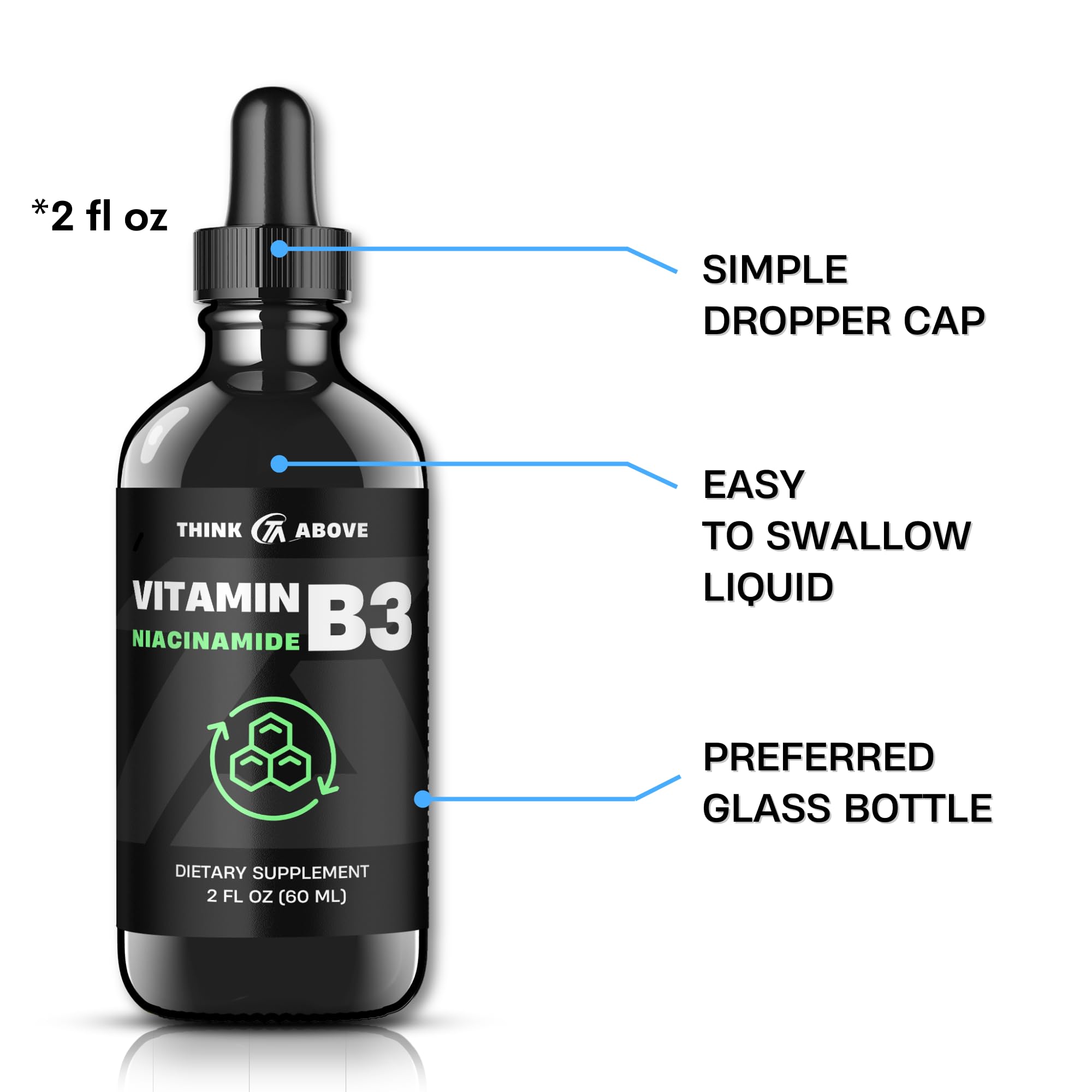 Think Above Vitamin B3 Niacinamide Liquid 57g with vanilla extract