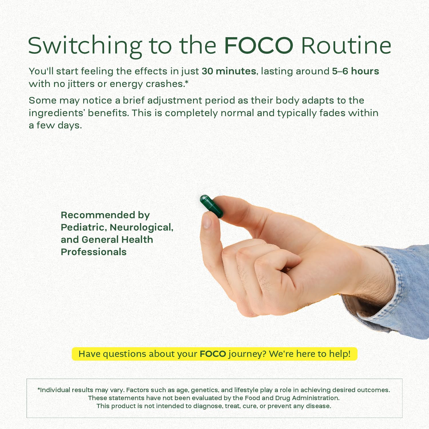 Think FOCO Cognitive Support Capsules packaging
