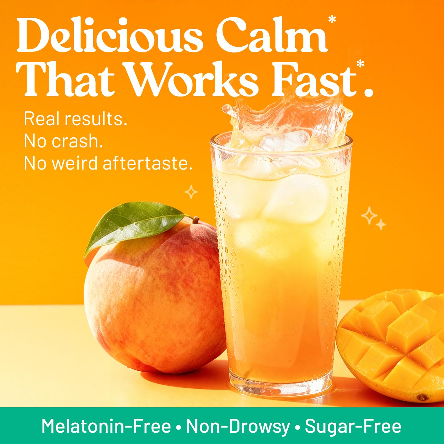 Third Nature Calm Drink Powder Peach Mango jar back view