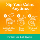Third Nature Calm Drink Powder Peach Mango jar with measuring spoon