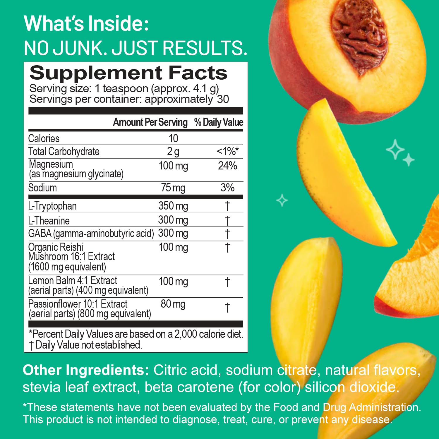 Third Nature Calm Drink Powder Peach Mango serving suggestion