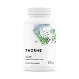 THORNE 5-HTP 100mg capsules front view with packaging