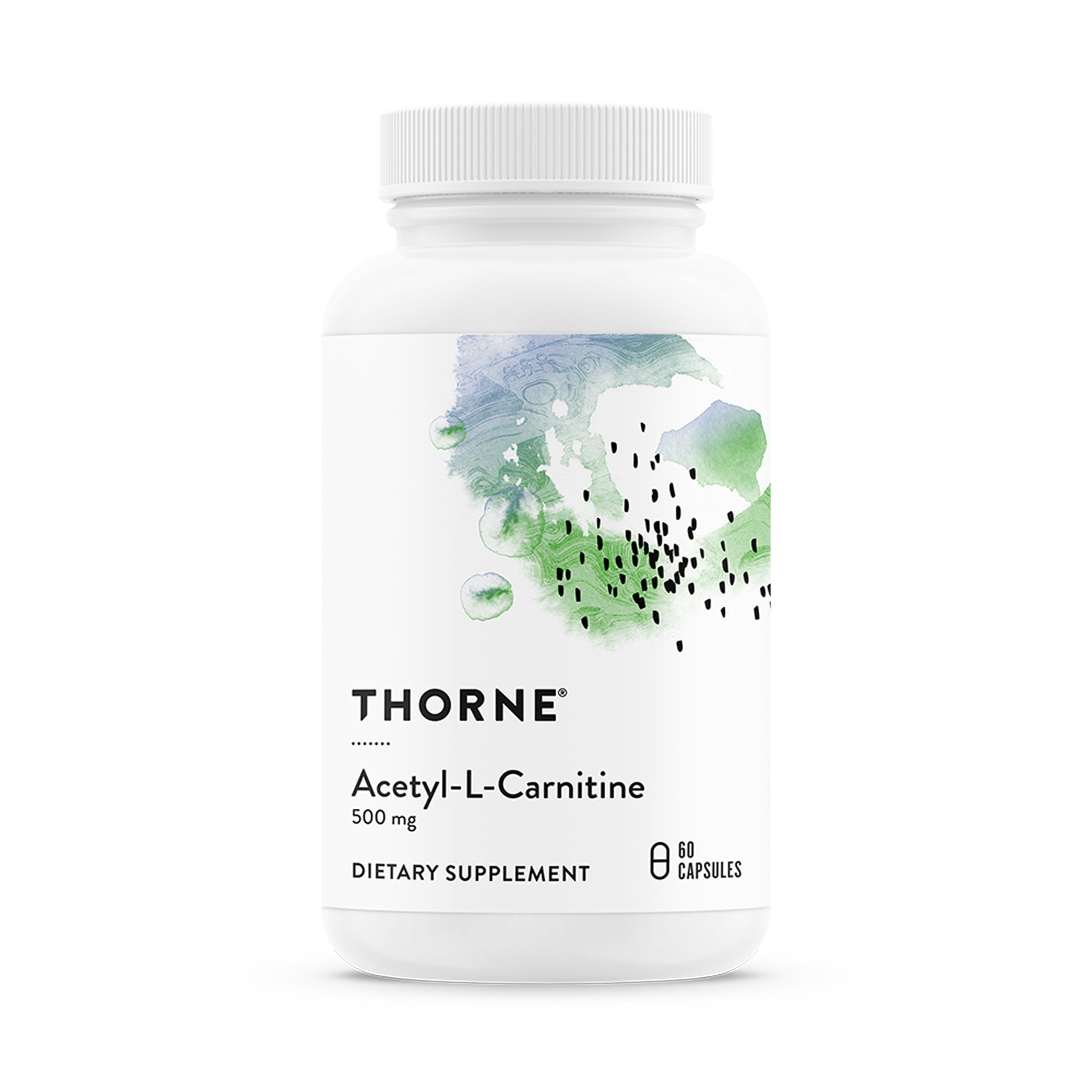 THORNE Acetyl-L-Carnitine 500mg Capsules front view