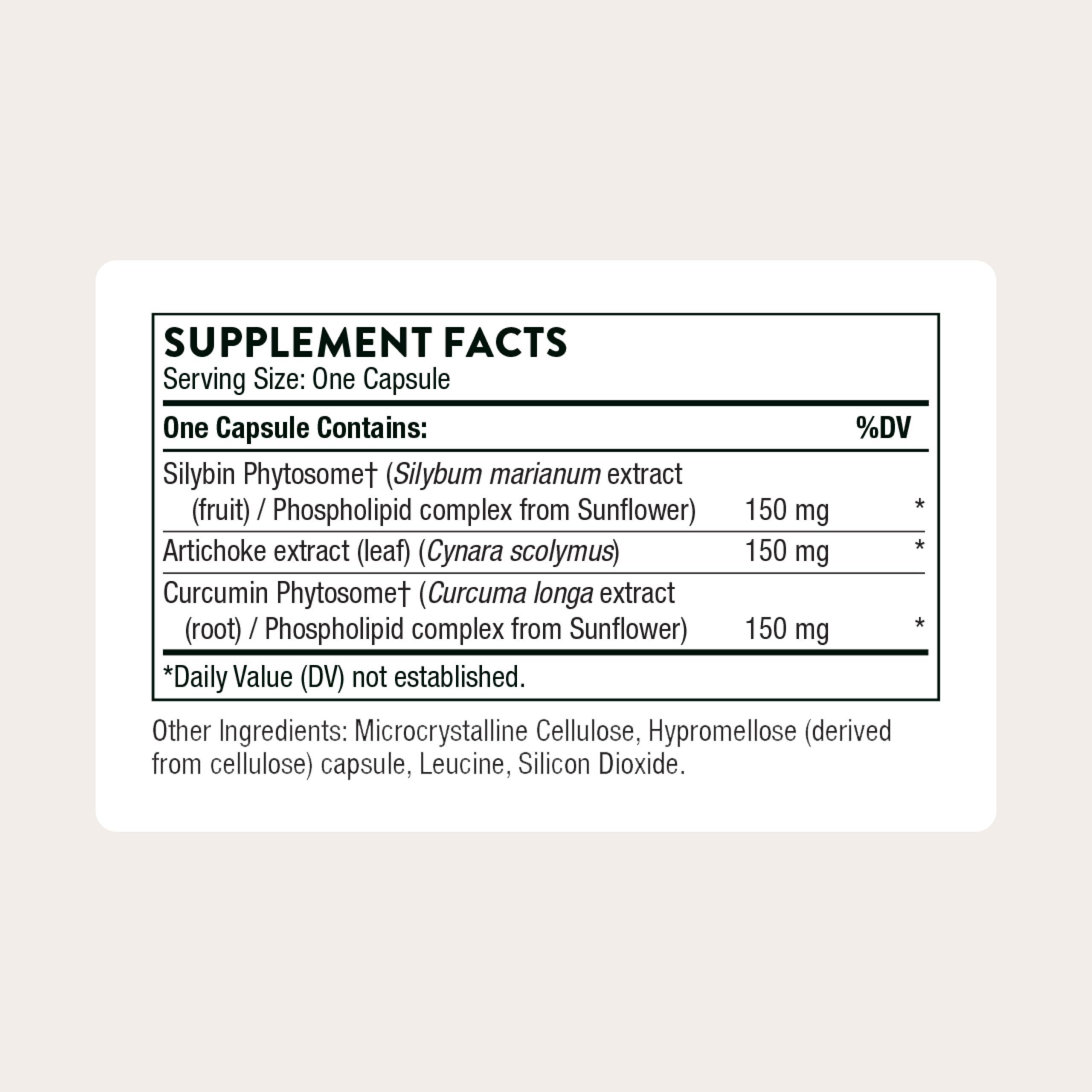 Thorne Artichoke Supplement 150mg capsule close-up