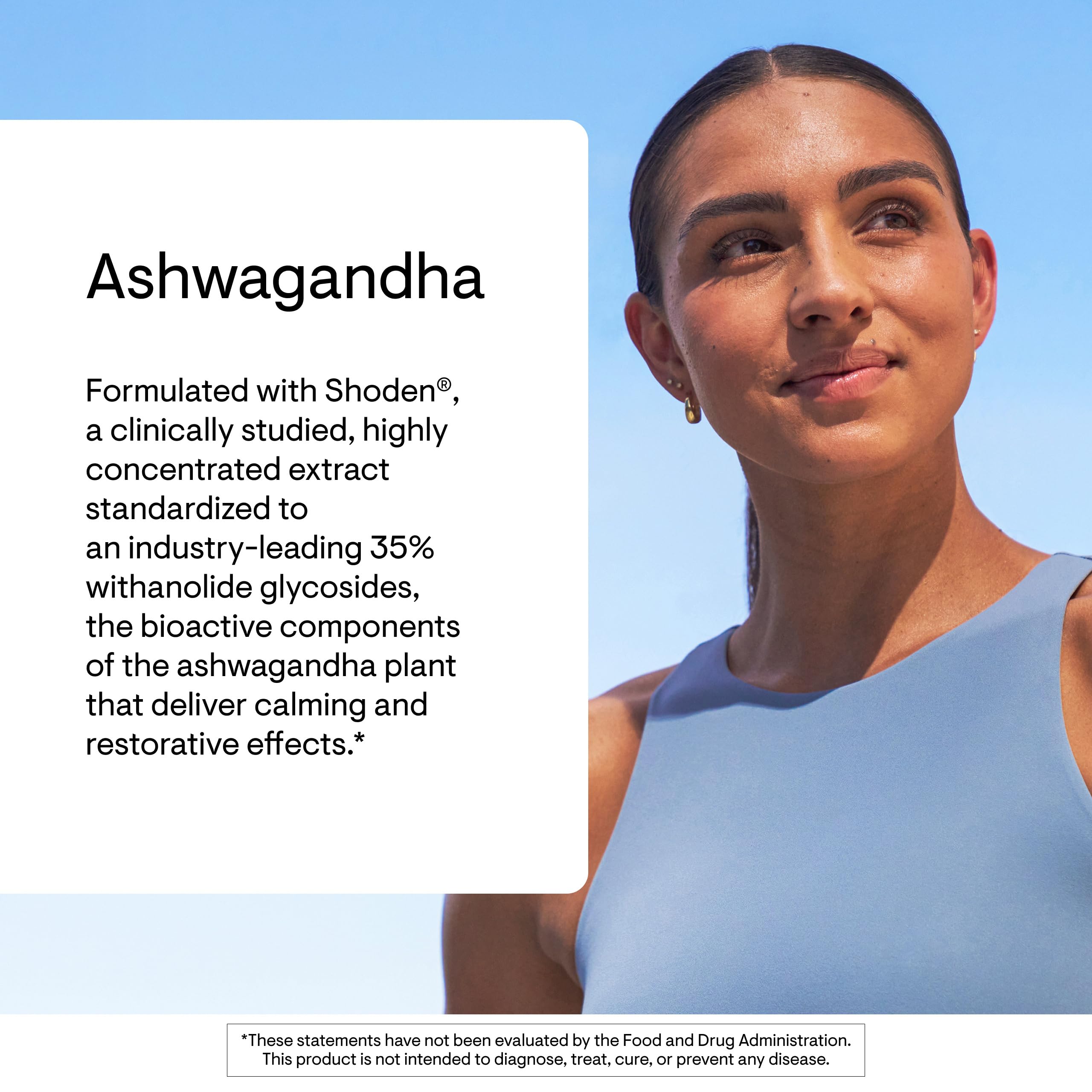THORNE Ashwagandha Capsules with a measuring spoon for dosage