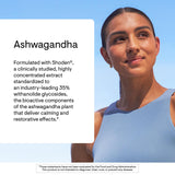 THORNE Ashwagandha Capsules with a measuring spoon for dosage