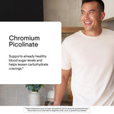 THORNE Chromium Picolinate 500 mcg supplement back view