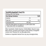 THORNE CoQ10 100mg Gelcaps side view showing gelcap