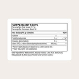 THORNE Creatine Monohydrate 299g side view