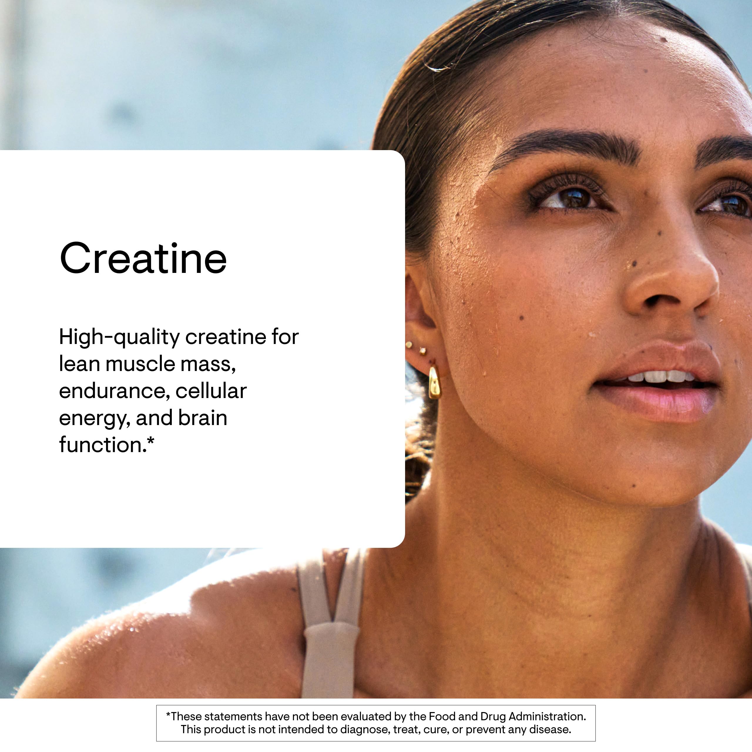 THORNE Creatine Monohydrate 372g side view