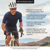 THORNE Creatine Monohydrate Powder mixed in a glass of water