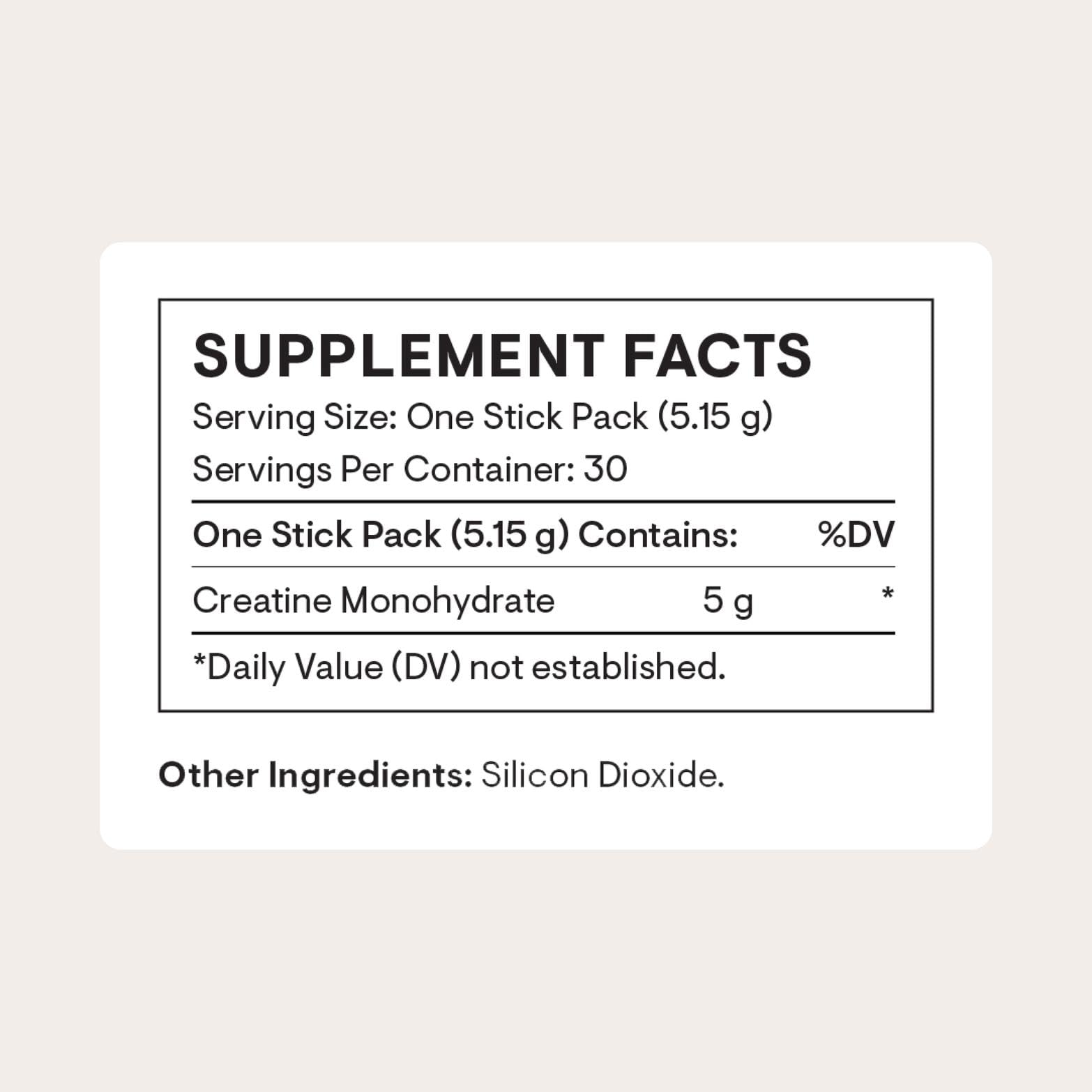 THORNE Creatine Monohydrate Powder packaging side view