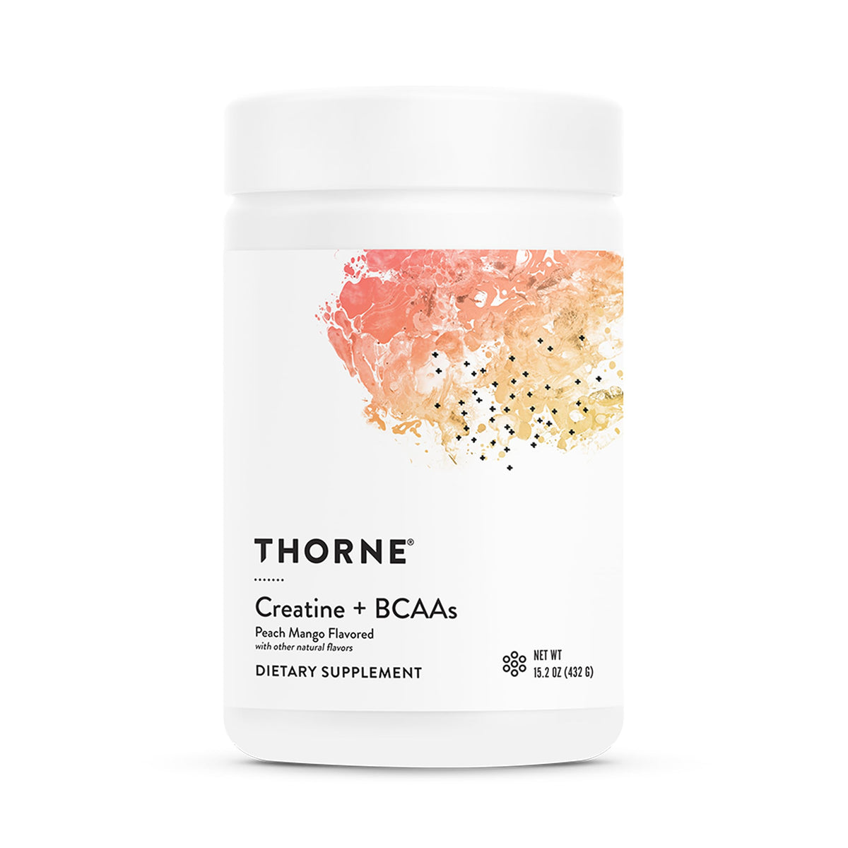 THORNE Creatine Powder 431g front view with packaging