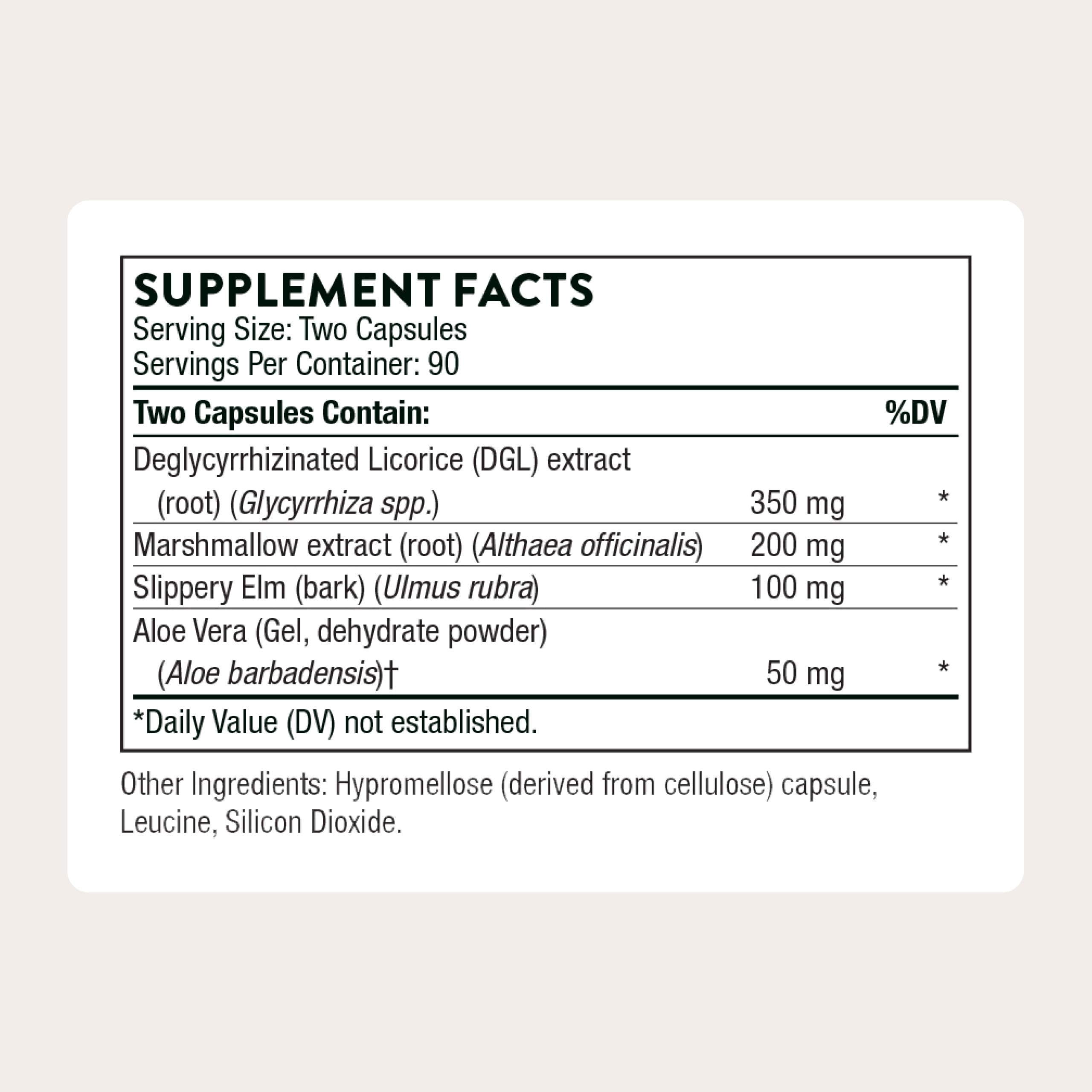 THORNE daily Support Supplement 90 Capsules side view