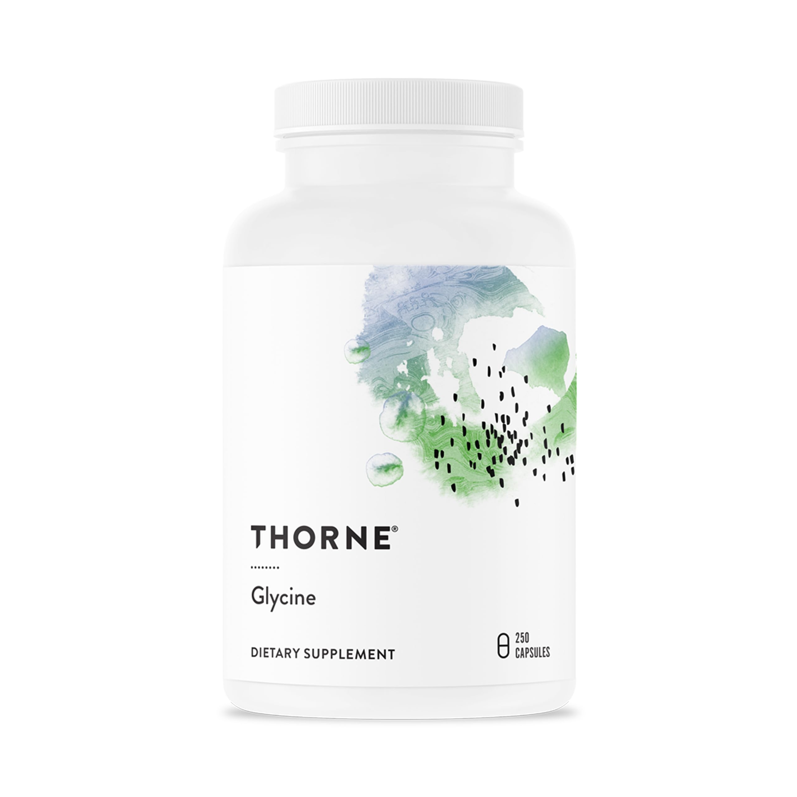 THORNE Glycine Supplement 120 Capsules front view