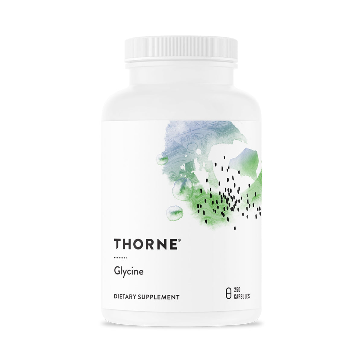 THORNE Glycine Supplement 120 Capsules front view