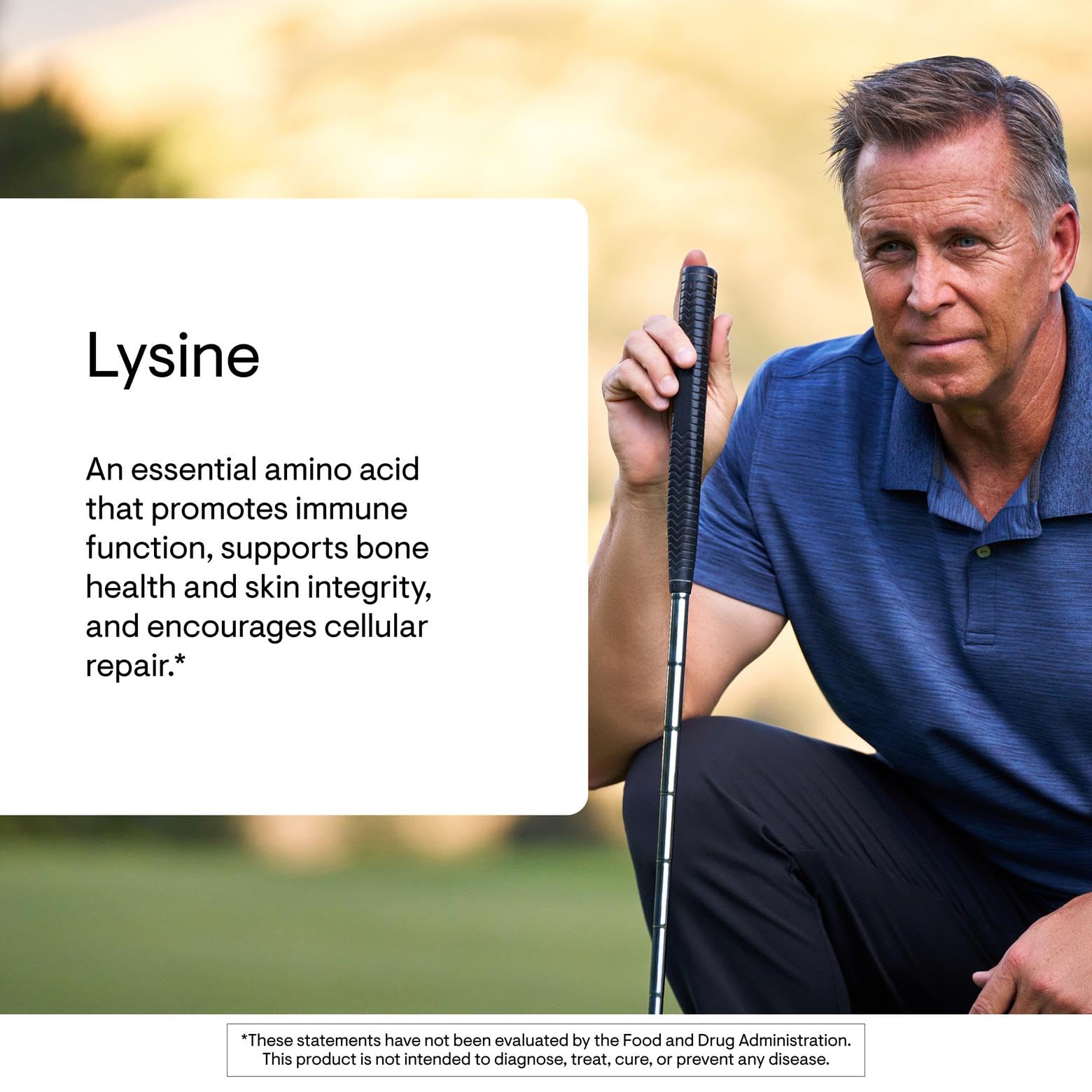 THORNE L-Lysine 500mg Supplement back view with ingredient list