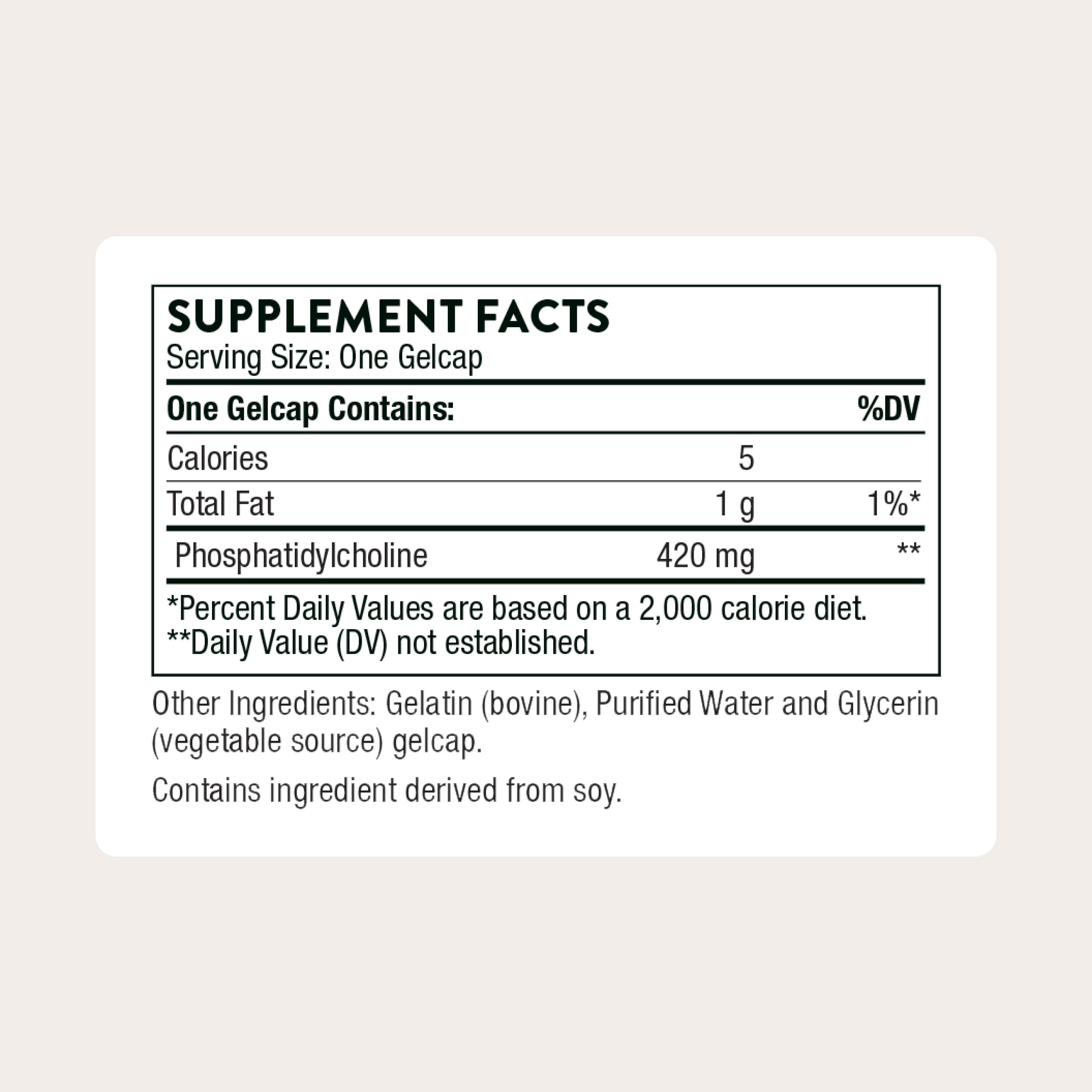 THORNE Liver Support Gelcaps packaging side view