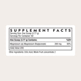 THORNE Magnesium Bisglycinate Powder 200mg packaging