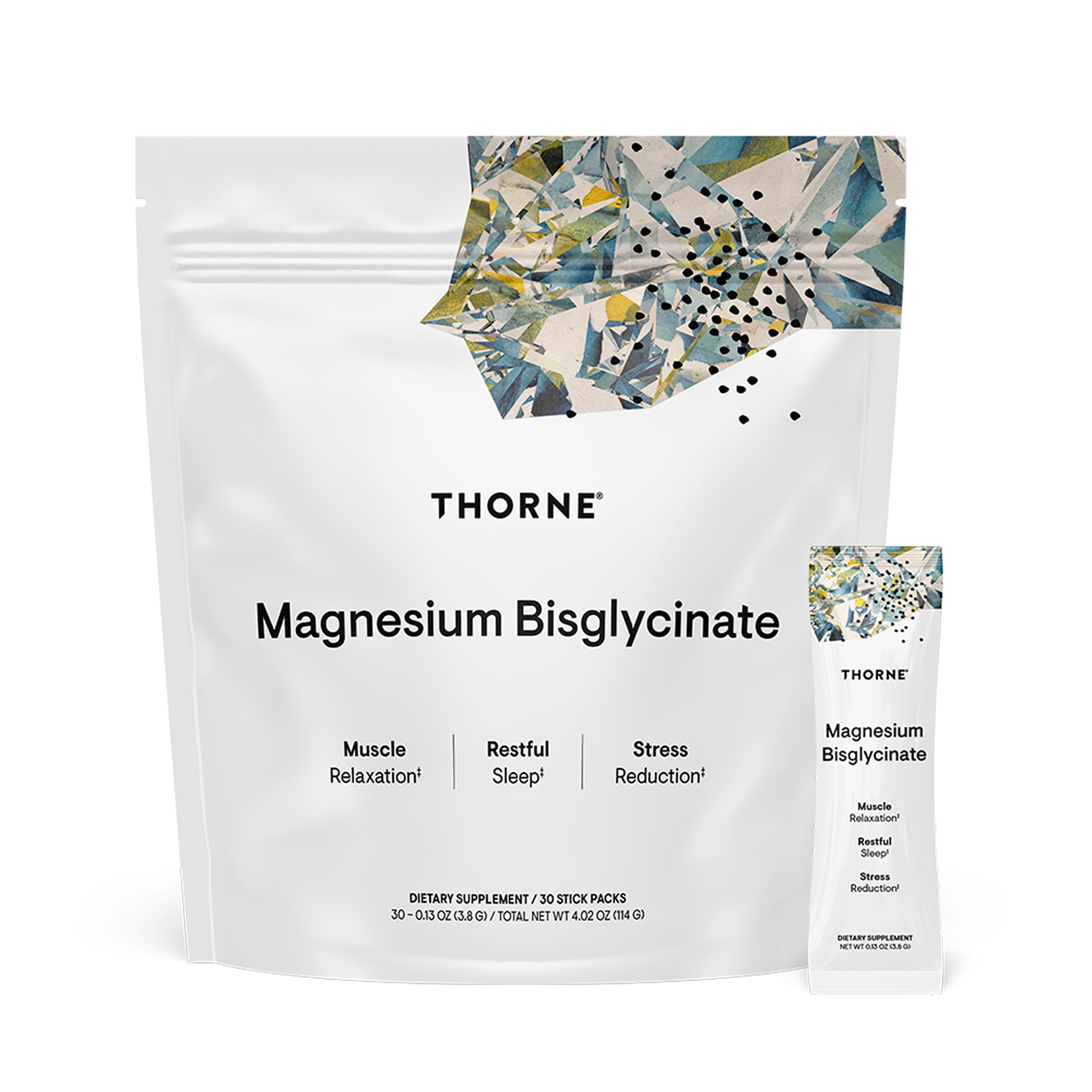 THORNE Magnesium Bisglycinate supplement front view