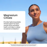 THORNE Magnesium Citrate Powder 250mg Citrus Berry scoop and powder