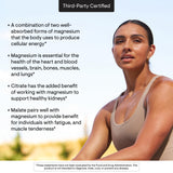 THORNE Magnesium Supplement 135mg label details