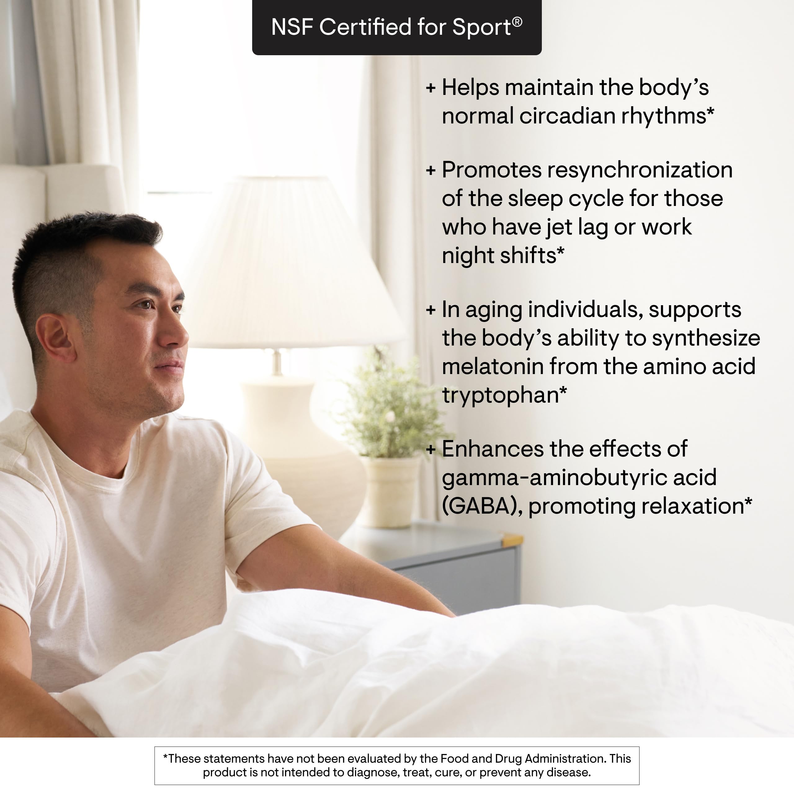 THORNE Melaton-3 3 mg Melatonin Supplement capsules in a hand