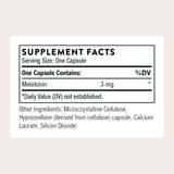 THORNE Melaton-3 3 mg Melatonin Supplement capsules on a white background