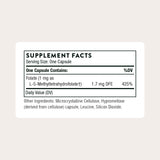 THORNE Methylfolate B9 Supplement side view with label