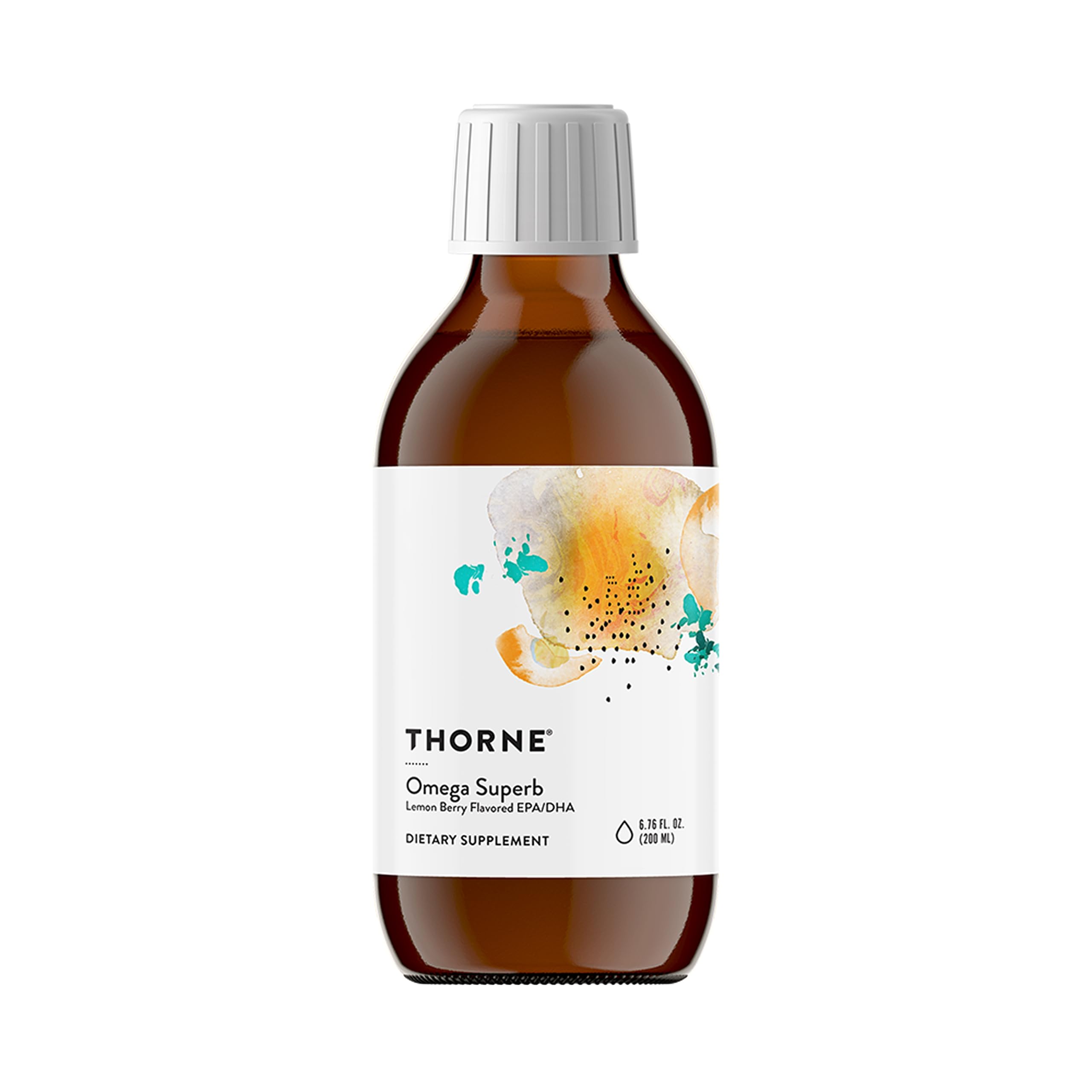 THORNE Omega-3 Fish Oil 1800mg lemon berry flavour front view