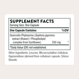 THORNE Quercetin Phytosome 250mg Capsules packaging