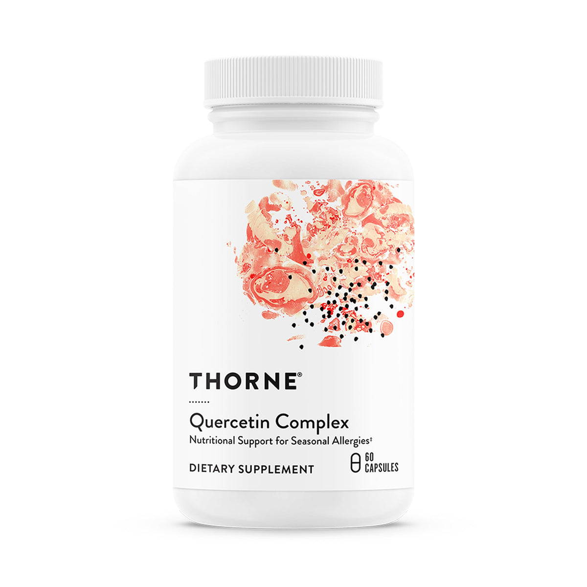 THORNE Quercetin Supplement 250mg capsule bottle front view