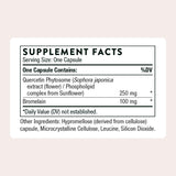 THORNE Quercetin Supplement 250mg capsule bottle side view
