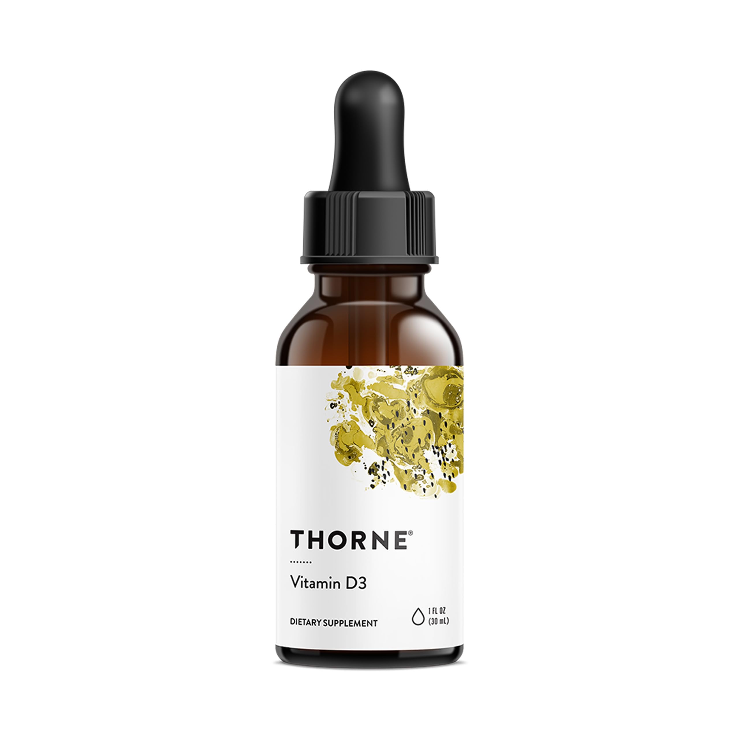 THORNE Vegan Vitamin D3 Liquid Supplement bottle front view