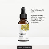 THORNE Vegan Vitamin D3 Liquid Supplement close-up of ingredients