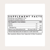 THORNE Vegan Vitamin D3 Liquid Supplement dropper top