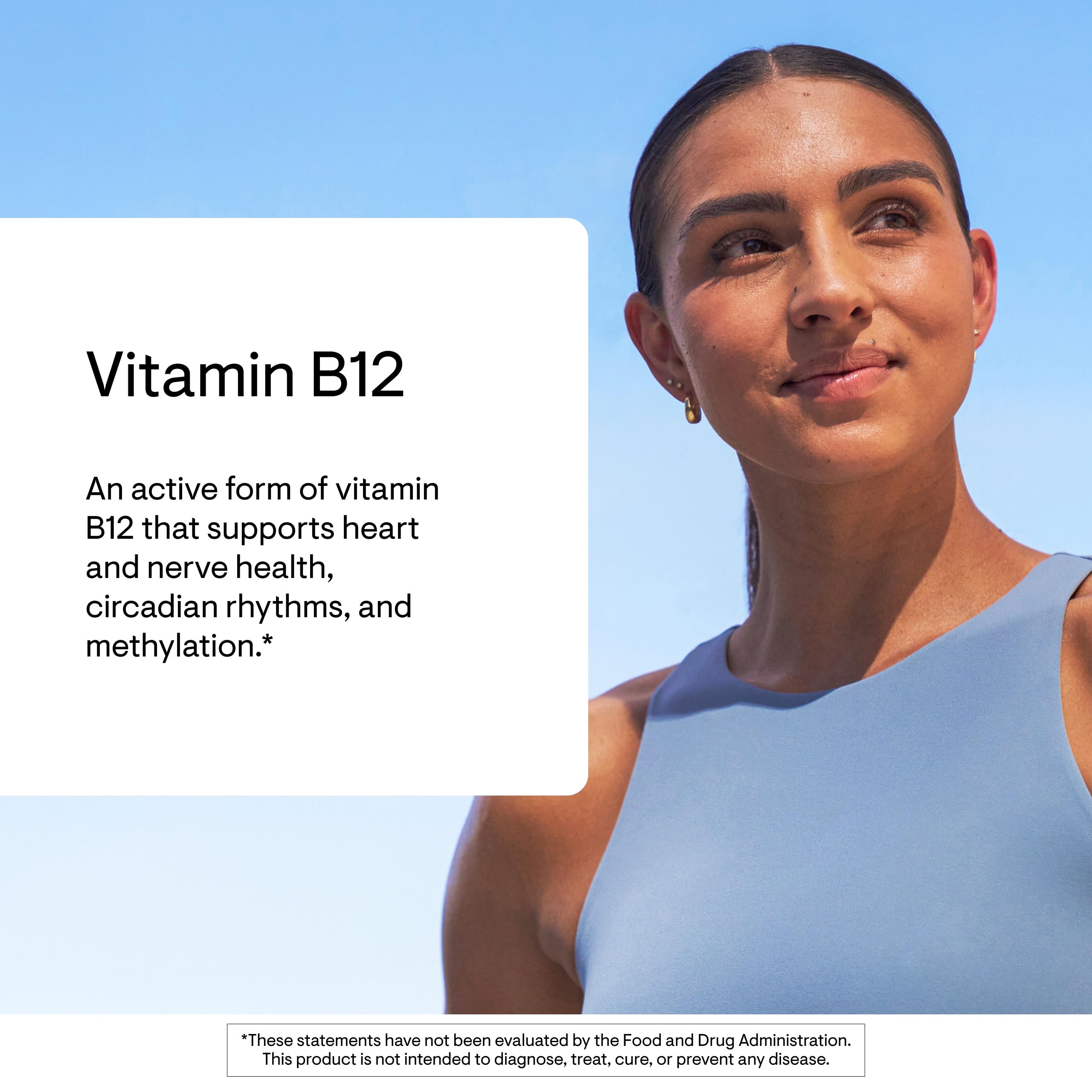 THORNE Vitamin B12 capsules close-up on a white background