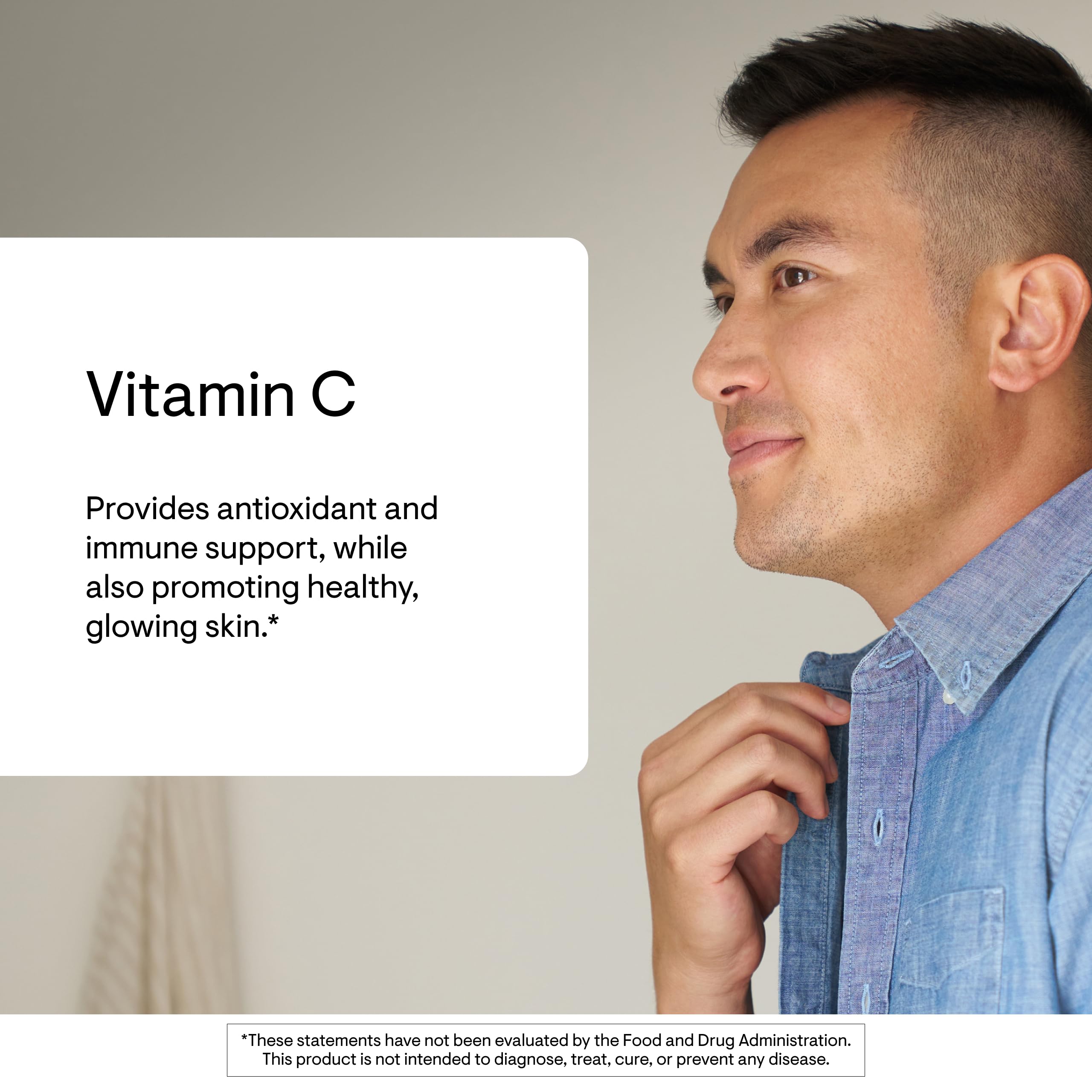 THORNE Vitamin C 1000mg Capsules back view