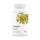THORNE Vitamin D3 5000 IU capsules front view