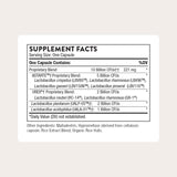 THORNE Women's Health Probiotic Supplement 50g back view