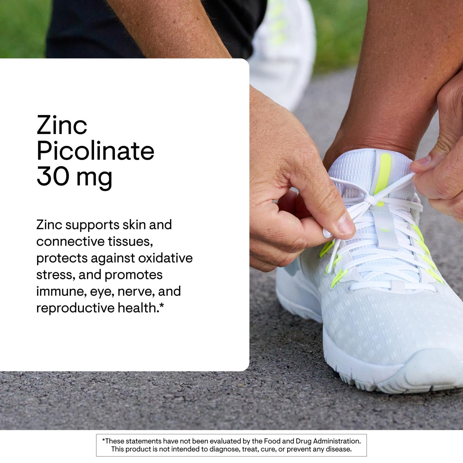THORNE Zinc Picolinate Capsules 30 mg back view