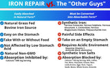 Three Arrows Iron Repair natural iron supplement with a measuring spoon