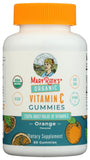 Three MARYRUTH'S Organic Vitamin C Gummies on a wooden surface